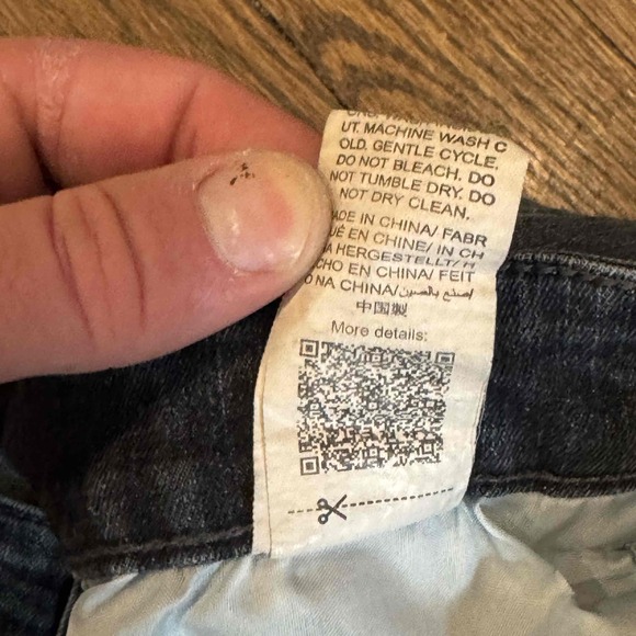 Shein Men's Skinny Jeans Paint Splatter Distressed Dark Wash Size 34 - Picture 16 of 16